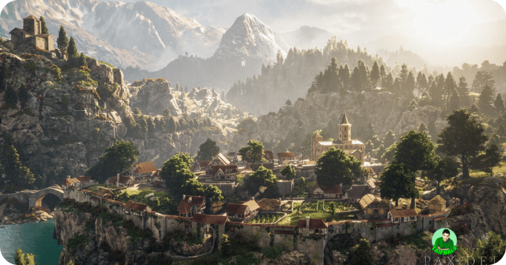 Pax Dei: عالم مفتوح ضخم يجمع بين سحر The Witcher وحركة GTA